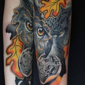 Tetování ve stylu realistic. Motiv zvířata. Střední kérka. Tetoval Cleery.