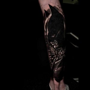 Tetování ve stylu realistic. Motiv film, komiks. Střední kérka. Tetoval Animo.